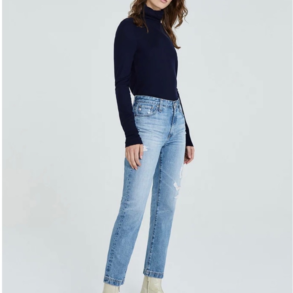 NEW WITH TAGS AG ISABELLE High Rise Straight Leg Jeans Size 27 🔥